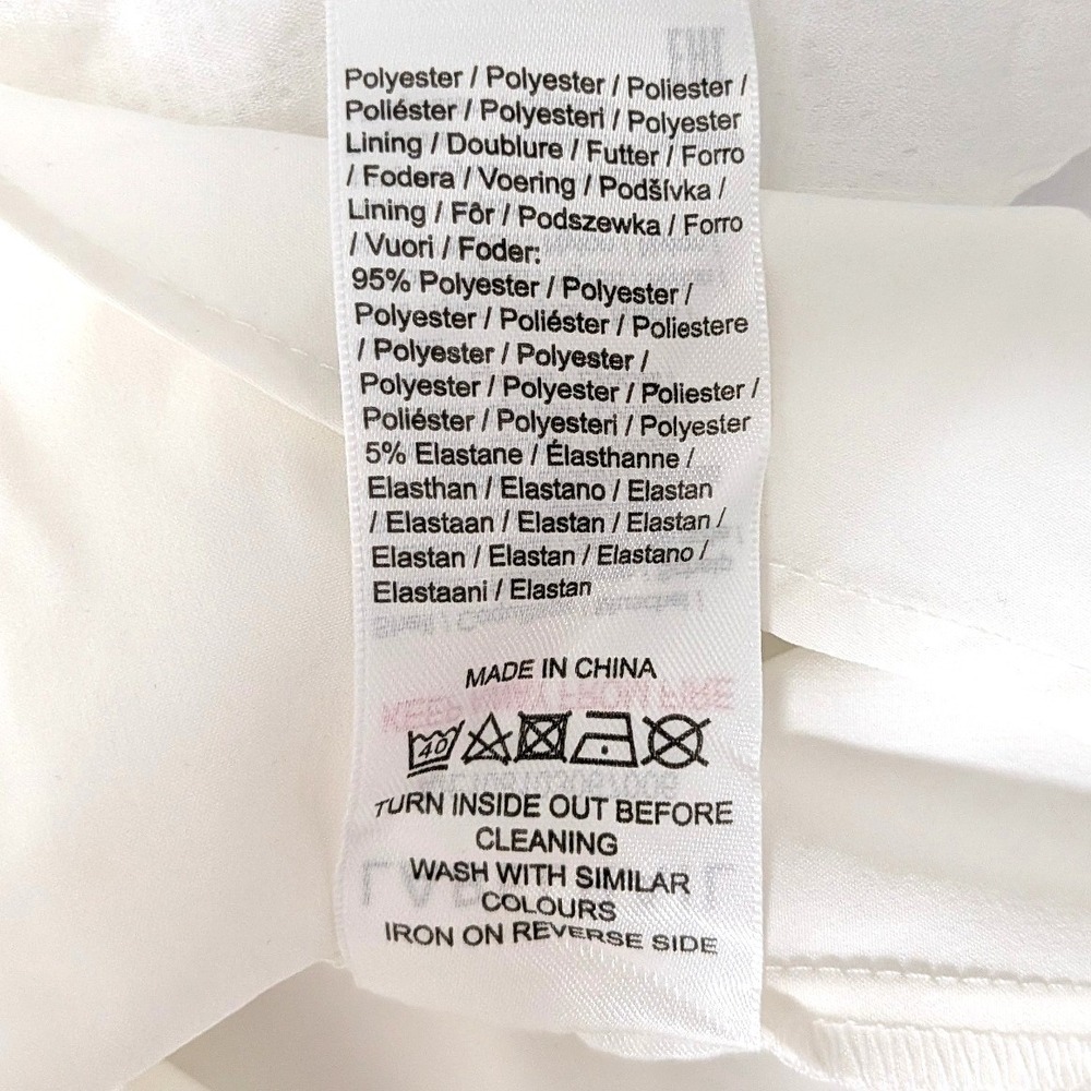 Labelrail x Collyer Twins White Tiered Boho Mini Dress Size 10 - Picture 9 of 16
